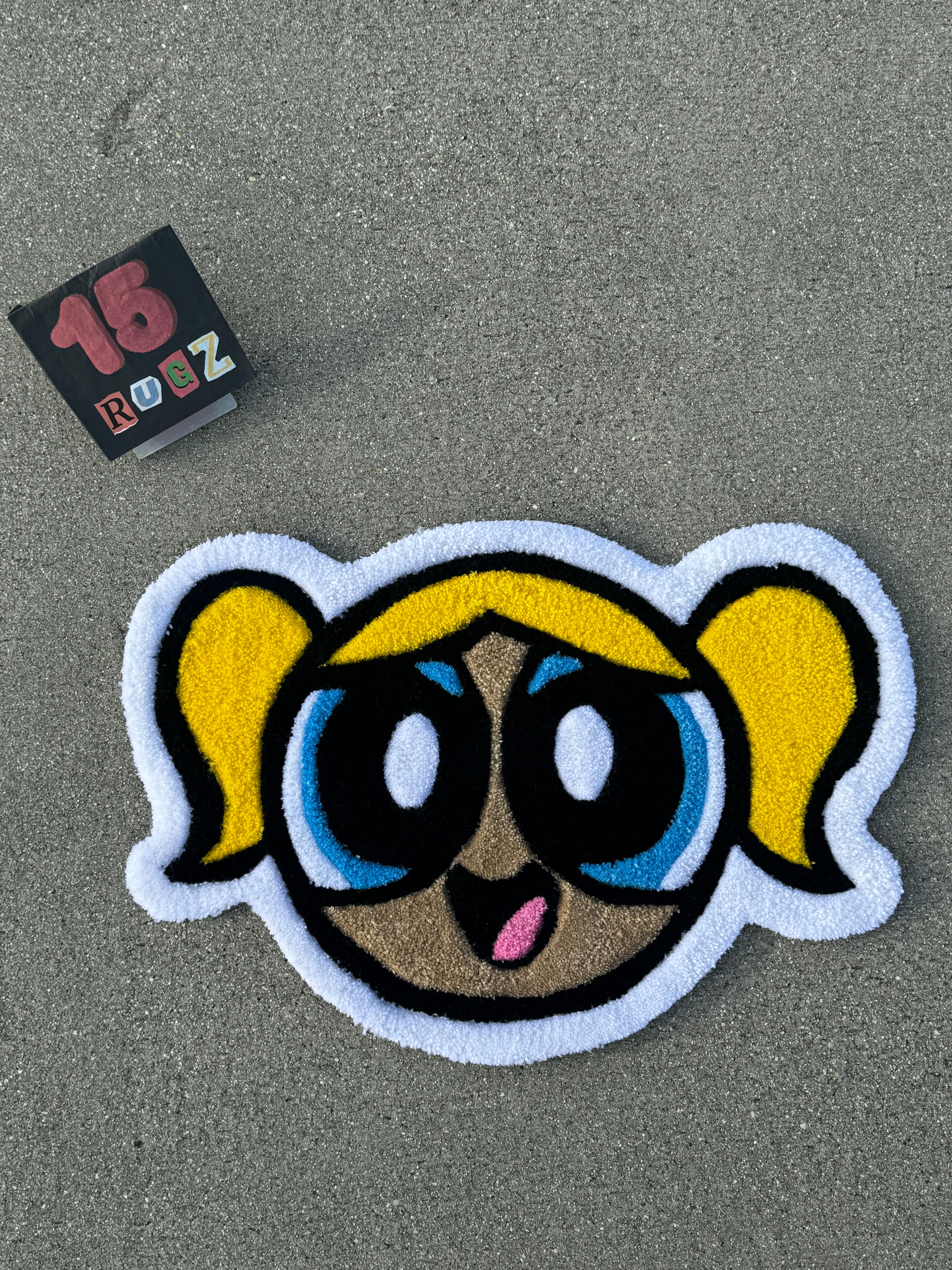 Custom Powerpuff Bubbles Rug