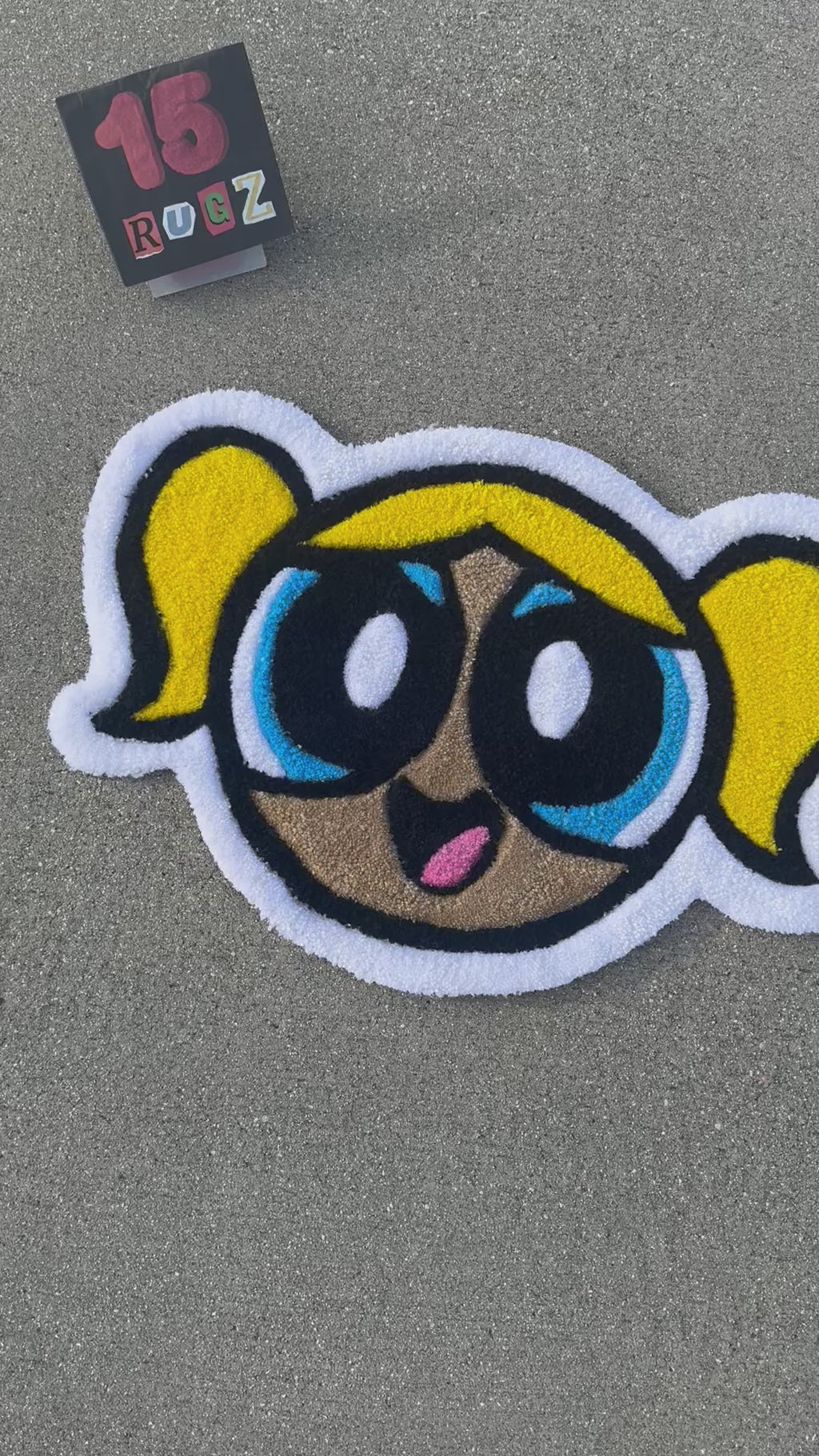 Custom Powerpuff Bubbles Rug